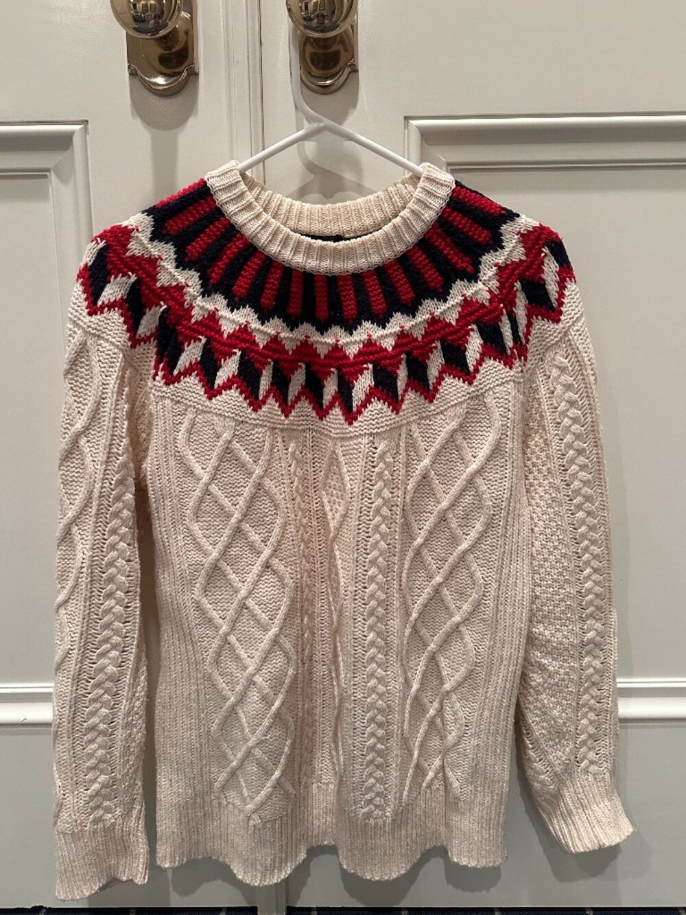 J. Crew Cream Knit Sweater